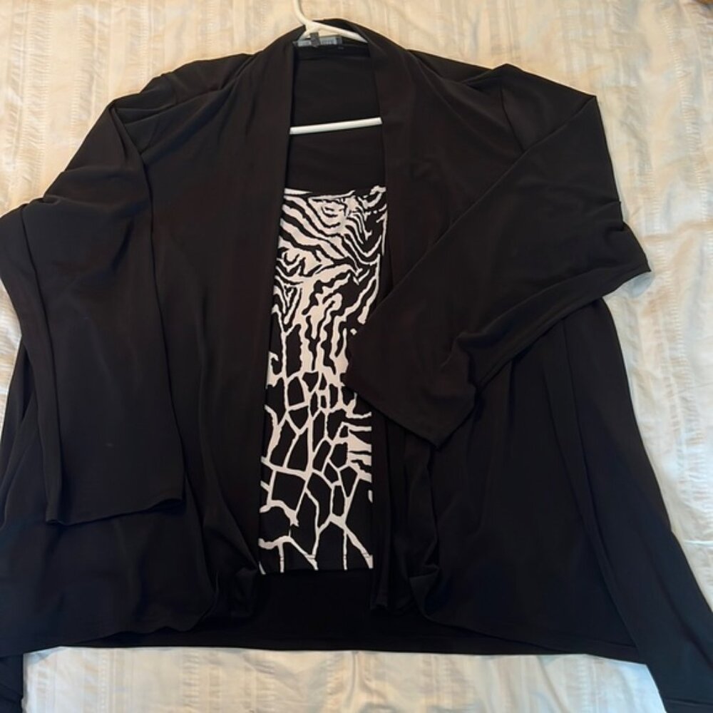 Integrated tank top and cardigan